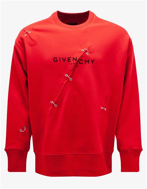 givenchy sweatshirt red|givenchy oversized sweatshirt.